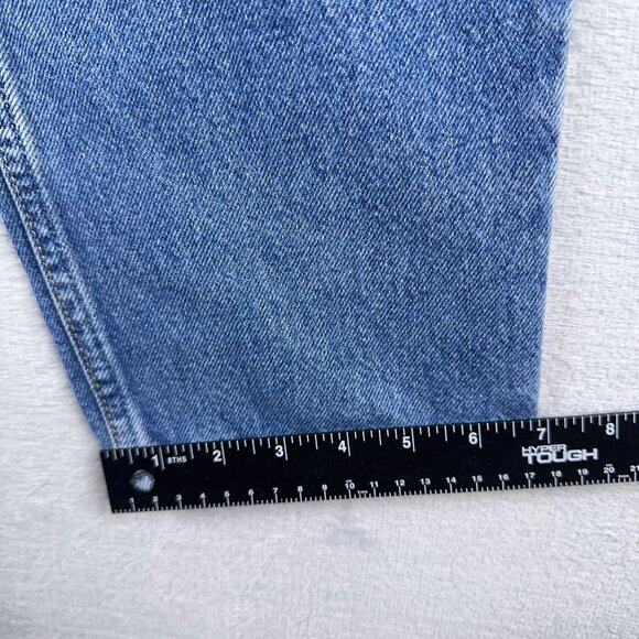 Levi Strauss & Co Tapered Leg Jeans Relaxed Fit 100% Cotton Women's Blue Size 12 - Picture 7 of 10